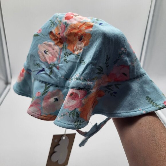 ANGEL DEAR Baby Toddler 12-24M Bucket Sun Hat Viscose from Bamboo Floral NWT - Picture 4 of 4